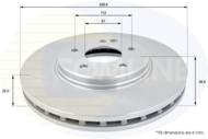 ADC1617V - Tarcza hamulcowa COMLINE COAT 300x28 /przód/ DB W210/CHRYSLER