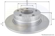 ADC1731 - Tarcza hamulcowa COMLINE COAT 280x10 /tył/ BMW E81/E87 1.6-1.8+d