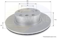 ADC1770V - Tarcza hamulcowa COMLINE COAT 300x22 /przód/ BMW 1 S F30 11-/F20/F21 11-