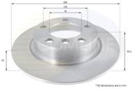 ADC1774 - Tarcza hamulcowa COMLINE COAT 280x10 /tył/ BMW/MINI 10- /pokryty warstwą antykorozyjną/