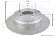 ADC1905 - Tarcza hamulcowa COMLINE COAT 295x10 /tył/ VOLVO VOLVO 850/S70/C70/V70