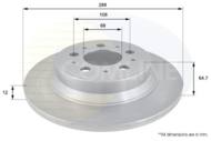 ADC1909 - Tarcza hamulcowa COMLINE COAT 288x12 /tył/ VOLVO 96-/00-