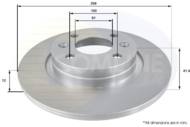 ADC2709 - Tarcza hamulcowa COMLINE COAT /przód/ 259x12 RENAULT/DACIA SANDERO 08-/LOGAN 04-