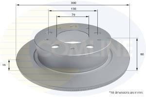 ADC2835 - Tarcza hamulcowa COMLINE COAT 300x16 /tył/ PSA/FIAT JUMPER/DUCATO/BOXER 06-