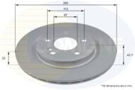 ADC2843V - Tarcza hamulcowa COMLINE /tył/ 295x22 DB A 15-/CLA 14-