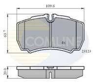 CBP01034 - Klocki hamulcowe COMLINE (odp.GDB1535) IVECO DAILY 99-