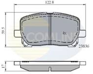 CBP01132 - Klocki hamulcowe COMLINE (odp.GDB3315) TOYOTA Avensis Verso 01-