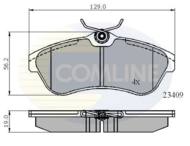 CBP01146 - Klocki hamulcowe COMLINE /przód/ (odp.GDB1496) PSA Citroen C2 03-/ Citroen C3 02-