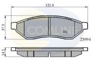 CBP01190 - Klocki hamulcowe COMLINE /tył/ (odp.GDB3346) CHEVROLET/DAEWOO/HOLDEN EPICA 05-/EVANDA 05-