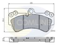 CBP01314 - Klocki hamulcowe COMLINE (odp.GDB1547/GDB1720) PORSCHE/VAG TOUAREG 02-