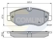 CBP01616 - Klocki hamulcowe COMLINE (odp.GDB1747) IVECO DAILY 04-/DAILY 14-