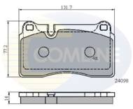 CBP01626 - Klocki hamulcowe COMLINE (odp.GDB1670) VAG TOUAREG 05-