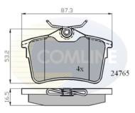 CBP01797 - Klocki hamulcowe COMLINE (odp.GDB1799) PSA BERLINGO/PARTNER/308 08-