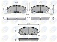 CBP02005 - Klocki hamulcowe COMLINE /tył/ (odp.GDB3487) MITSUBISHI CANTER 01-