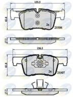 CBP02130 - Klocki hamulcowe COMLINE BMW 1 10-/3 12-/4 14- (odp.GDB1934) (nie dla układów hamulcowe Performormac