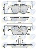 CBP02131 - Klocki hamulcowe COMLINE /tył/ (odp.GDB1919) /do wersji bez hamulców M/ BMW 3/4
