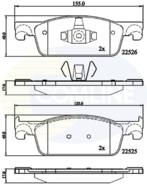 CBP02316 - Klocki hamulcowe COMLINE (odp.GDB2157) RENAULT CLIO 12-/DACIA SANDERO 15-