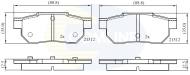CBP0460 - Klocki hamulcowe COMLINE /tył/ (odp.GDB775) ACURA/HONDA/MG/ROVER INTEGRA 85-90/ACCORD 85-8