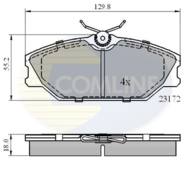 CBP0526 - Klocki hamulcowe COMLINE /-CZ/ (odp.GDB1405)