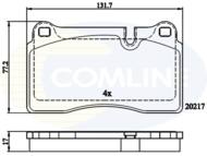 CBP06030 - Klocki hamulcowe COMLINE (odp.GDB1747) IVECO 06-