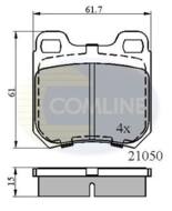 CBP0741 - Klocki hamulcowe COMLINE (odp.GDB1346/GDB915) /gr.15,5mm/