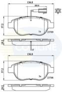 CBP11038 - Klocki hamulcowe COMLINE /+CZ elektr./ (odp.GDB1483) FIAT 01-