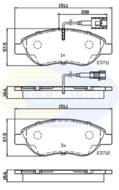 CBP11222 - Klocki hamulcowe COMLINE (odp.GDB1484) ALFA ROMEO/FIAT MITO/BRAVO/DELTA/STILO