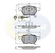 CBP11542 - Klocki hamulcowe COMLINE /+CZ/ (odp.GDB1307) /patrz CBP11025/ VAG A4/A6/EXEO/SUPERB/PASSAT