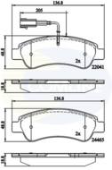 CBP11604 - Klocki hamulcowe COMLINE (odp.GDB2068) PSA/FIAT JUMPER/DUCATO/BOXER 15-