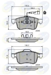 CBP11718 - Klocki hamulcowe COMLINE (odp.GDB1647) ALFA ROMEO 159 05-, ALFA Spider 06-