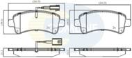 CBP12395 - Klocki hamulcowe COMLINE (odp.GDB2106) PSA/FIAT JUMPER/DUCATO/BOXER 15-