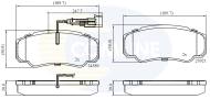 CBP16032 - Klocki hamulcowe COMLINE /tył/ (odp.GDB3441) NISSAN/RENAULT CABSTAR 06-/MAXITY 07-