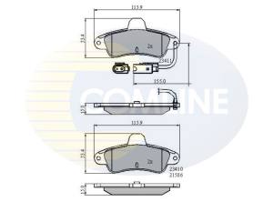 CBP2470 - Klocki hamulcowe COMLINE /tył/ (odp.GDB4084) FORD COUGAR 98-01/MONDEO 93-96