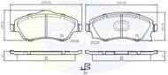 CBP31112 - Klocki hamulcowe COMLINE (odp.GDB1411/GDB1570) Opel Corsa C/Meriva