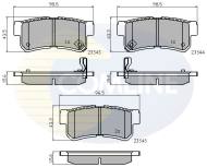 CBP31126 - Klocki hamulcowe COMLINE /tył/ (odp.GDB3258) DAEWOO/HYUNDAI/SSANGYONG MUSSO 99-/TRAJET 00-