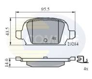 CBP31135 - Klocki hamulcowe COMLINE /tył/ (odp.GDB1412) OPEL BARINA 00-05/TIGRA 05-07