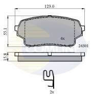 CBP31523 - Klocki hamulcowe COMLINE /przód/ (odp.GDB3490) SUZUKI GRAND VITARA 98-