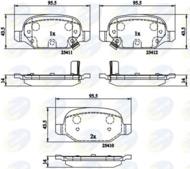 CBP31559 - Klocki hamulcowe COMLINE /tył/ (odp.GDB1950) FIAT PANDA 12-