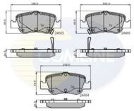 CBP31572 - Klocki hamulcowe COMLINE (odp.GDB3480) /wersja UK/ TOYOTA Auris 07-/Corolla 01-