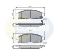 CBP31584 - Klocki hamulcowe COMLINE (odp.GDB3435) FIAT FULLBACK 16-/MITSUBISHI L200/PAJERO SPORT 08-