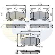 CBP31729 - Klocki hamulcowe COMLINE /tył/ (odp.GDB3399) LEXUS/TOYOTA GS 05-07/IS 05-/MARK 09-