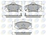 CBP31788 - Klocki hamulcowe COMLINE (odp.GDB3409) HYUNDAI GRANDEUR 06-/SONATA 06-