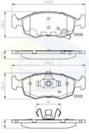 CBP32104 - Klocki hamulcowe COMLINE /przód/ (odp.GDB1921) CHRYSLER/FIAT/LANCIA YPSILON 11-/PANDA 12-