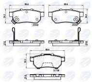 CBP32146 - Klocki hamulcowe COMLINE /tył/ (odp.GDB3160) HONDA JAZZ 02-