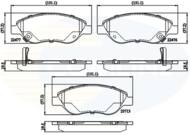 CBP32213 - Klocki hamulcowe COMLINE /przód/ (odp.77367923) FIAT TIPO 15-