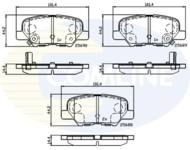 CBP32238 - Klocki hamulcowe COMLINE (odp.GDB3583) PSA C4 AIR CROSS 12-/MAZDA 6 12-/MITSUBISHI -