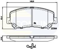 CBP32252 - Klocki hamulcowe COMLINE (odp.GDB3562) MAZDA CX-5 11-