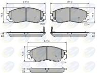 CBP3269 - Klocki hamulcowe COMLINE /przód/ (odp.GDB1286) MITSUBISHI L200 96-05/L300 96-/L400 VAN 95-05