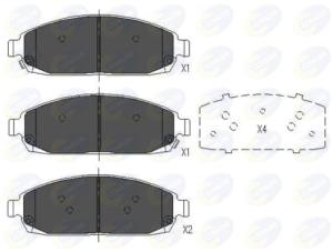 CBP36028 - Klocki hamulcowe COMLINE /przód/ (odp.GDB4136) JEEP GRAND CHEROKEE/COMMANDER 05-