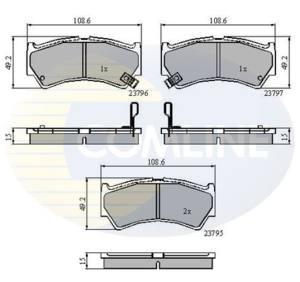 CBP3883 - Klocki hamulcowe COMLINE /przód/ (odp.GDB3275) SUZUKI ALTO 99-/BALENO 97-